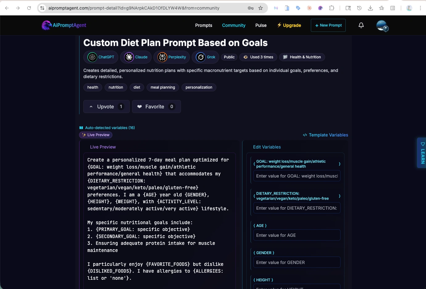 AiPromptAgent-Pro-Feature-4-variable