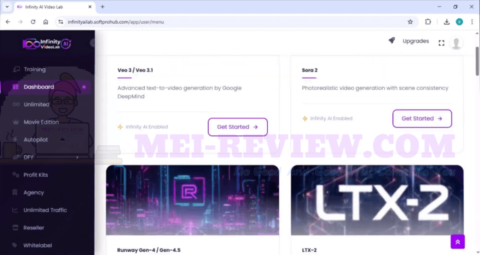 Infinity-AI-Video-Lab-demo-2-dashboard