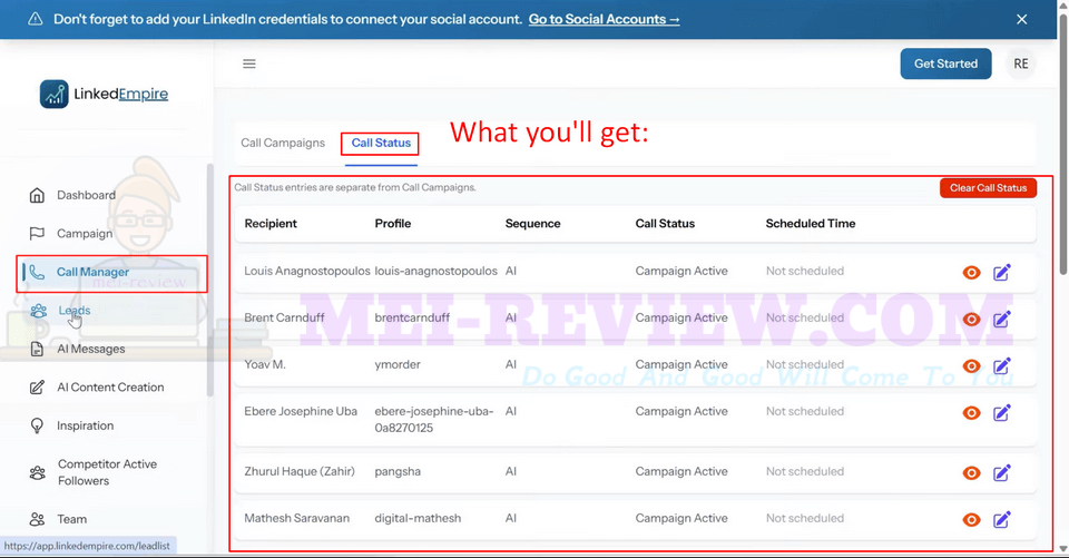 LinkedEmpire-demo-22-leads