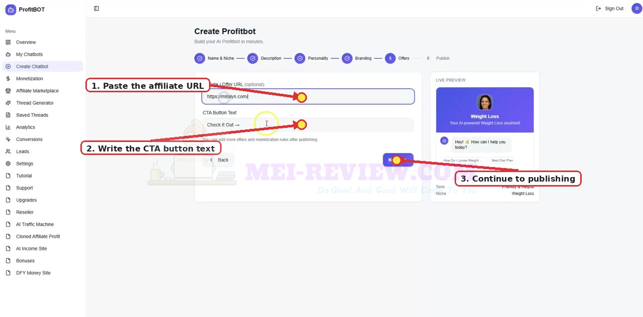 ProfitBOT-Demo-6-connect-affiliate-offer