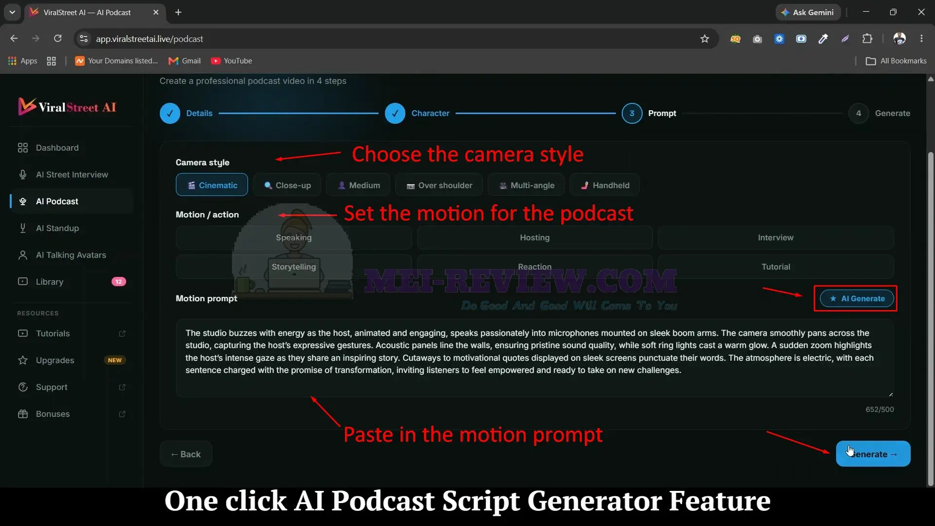 ViralStreet-AI-Demo-8-camera