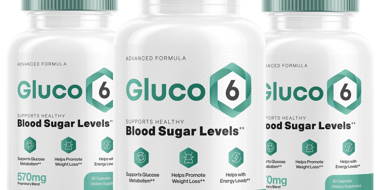 three Gluco6 bottles