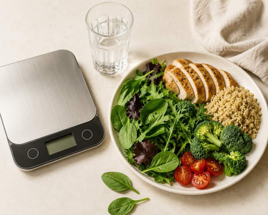 Whole foods and water supporting safe first-week weight loss without crash dieting