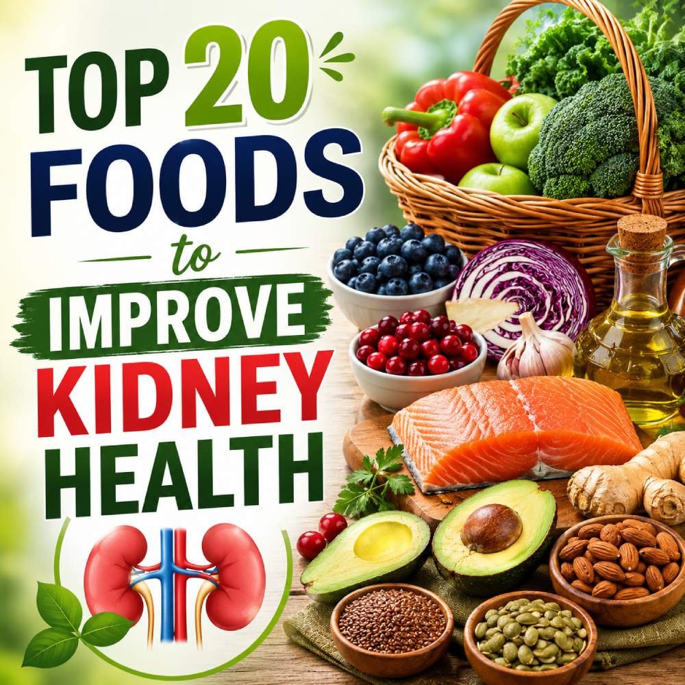 Top 20 Foods to improve kidney health