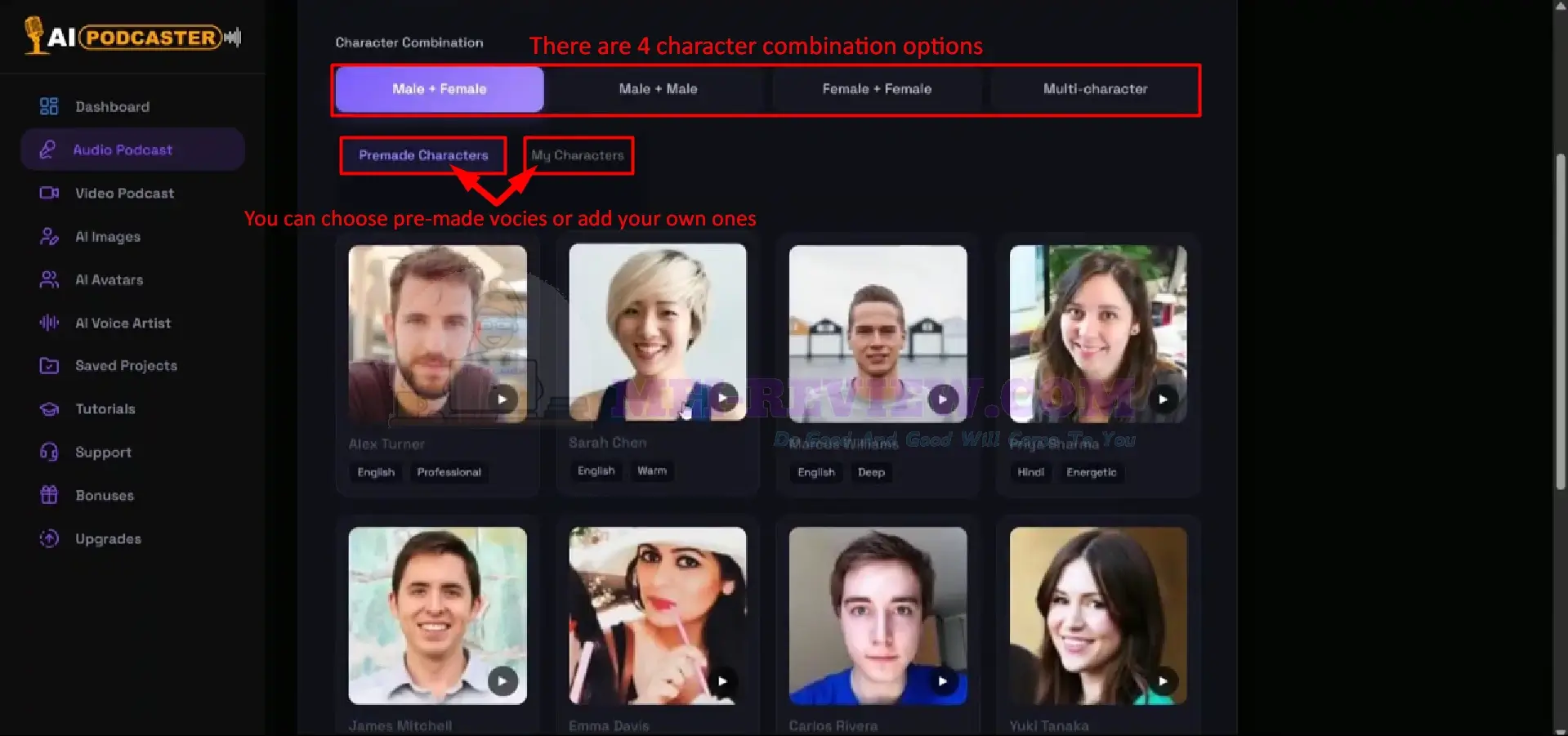 AI-Podcaster-Demo-4-characters