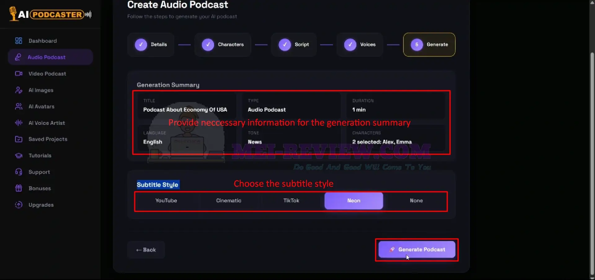 AI-Podcaster-Demo-7-information