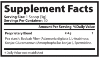 BrainLive Supplement Facts