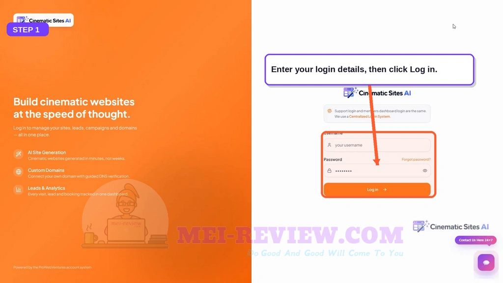 Cinematic-Sites-AI-Demo1-Login