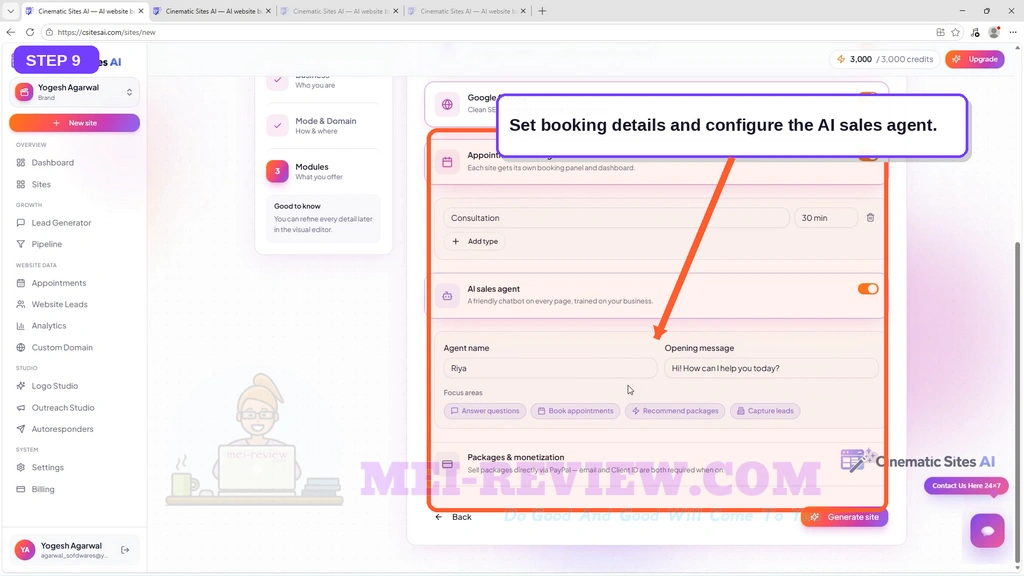 Cinematic-Sites-AI-Demo9-Booking