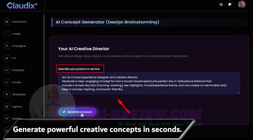 Claudix-AI-Demo-10-concept-generator