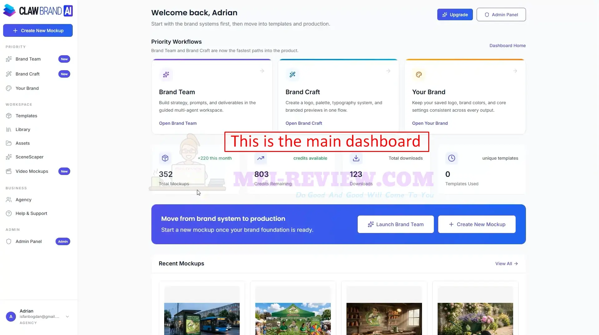 Claw-Brand-AI-Demo-1-dashboard