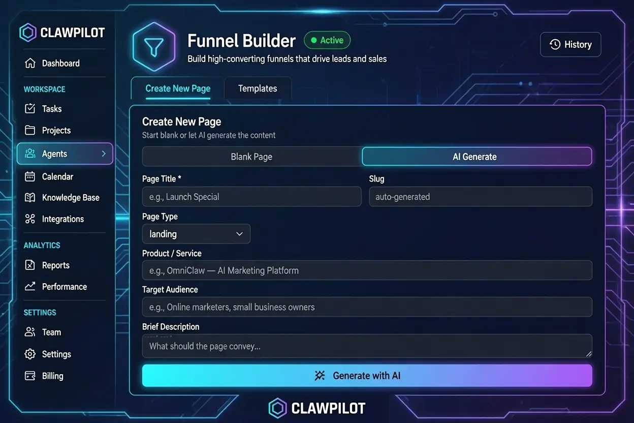 ClawPilot-5-Funnel