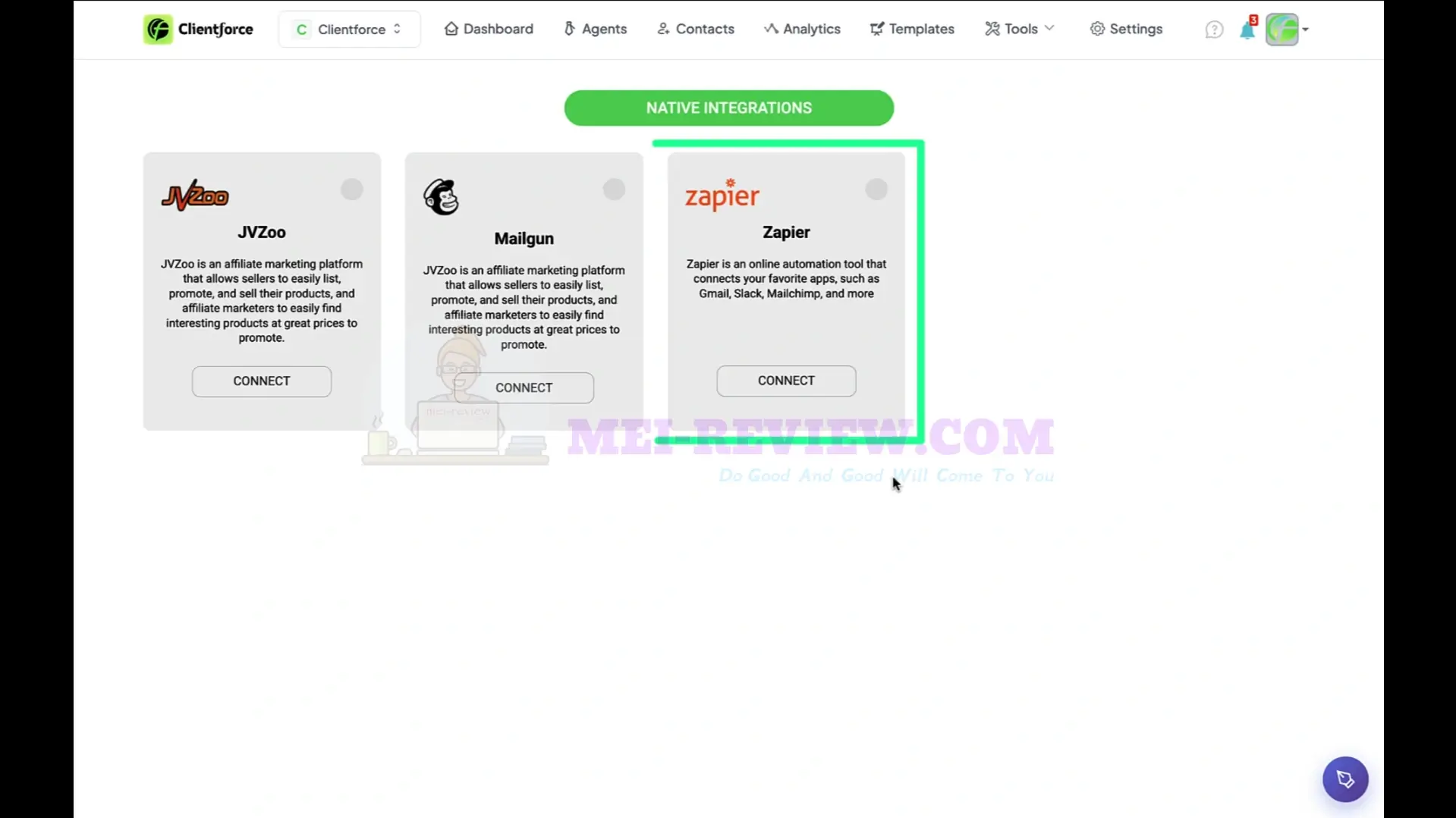 ClientForceAI-Demo-17-integrations