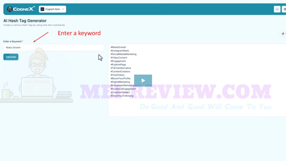 CogneX-AI-Demo-14-keyword