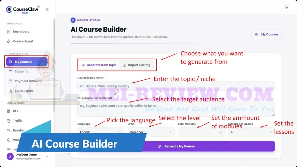 CourseClaw-AI-Demo-10-import