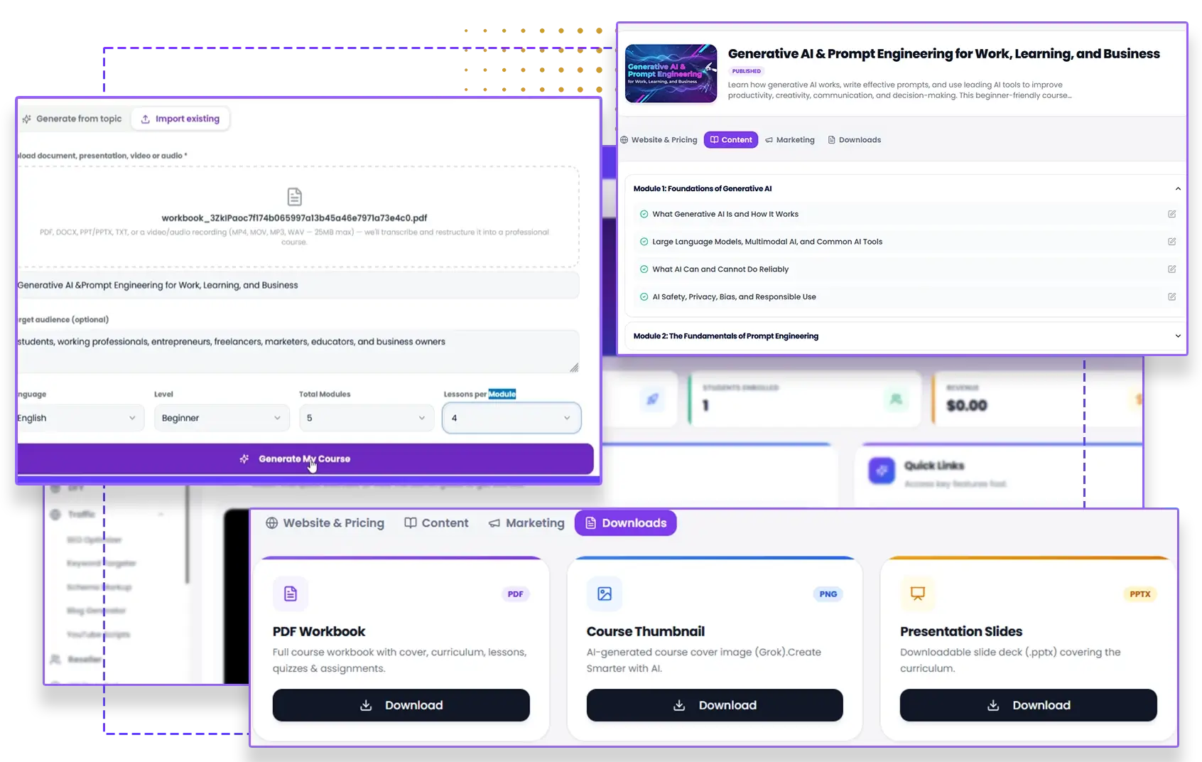CourseClaw-AI-Feature-1-Course