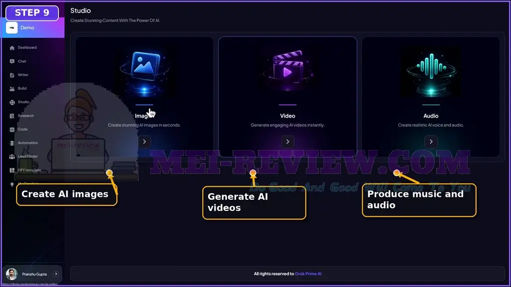 GrokPrime-AI-Demo-10-mode
