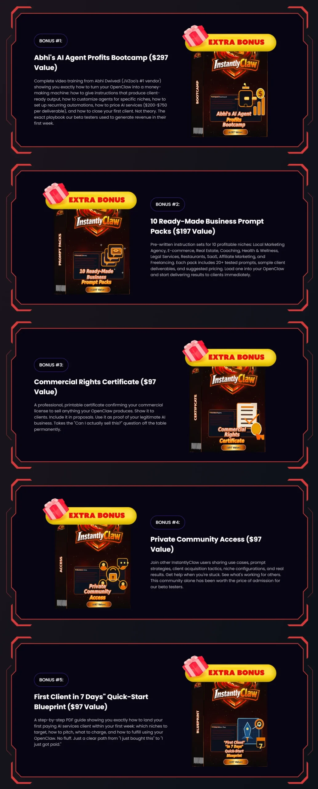 InstantlyClaw-Bonuses