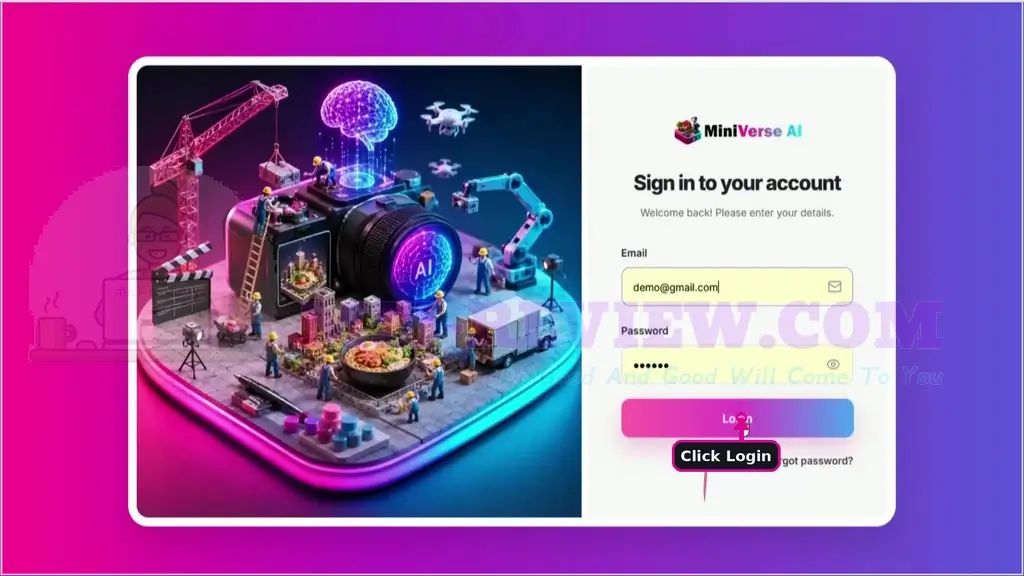 MiniVerse-AI-Demo-1-login