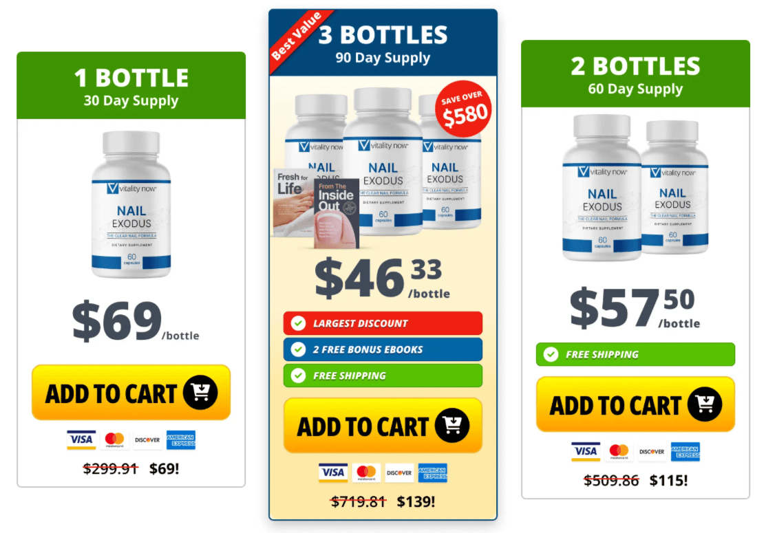 Nail Exodus pricing