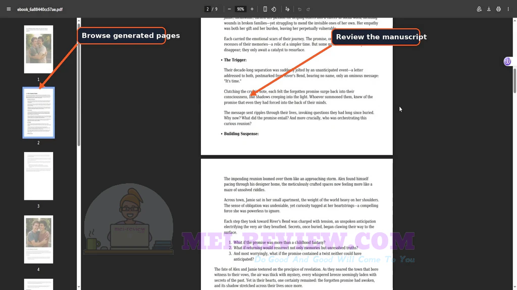 Novel-Series-Creator-demo-5-Manuscript