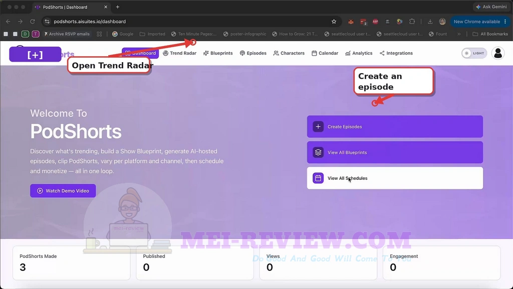 PodShorts-demo-1-Dashboard