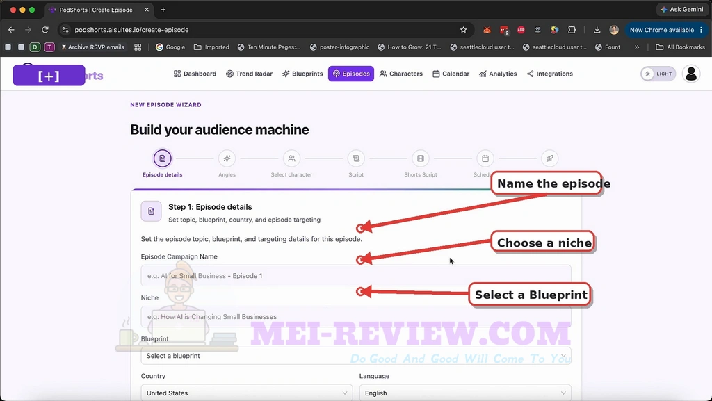 PodShorts-demo-8-information