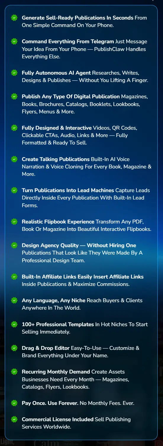 PublishClaw-AI-Review-100