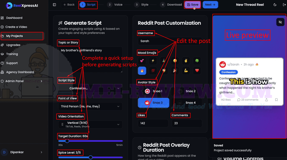 ReelXpress-AI-Demo-2-setup