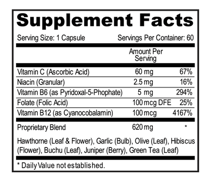 Ring-Clear Supplement Facts