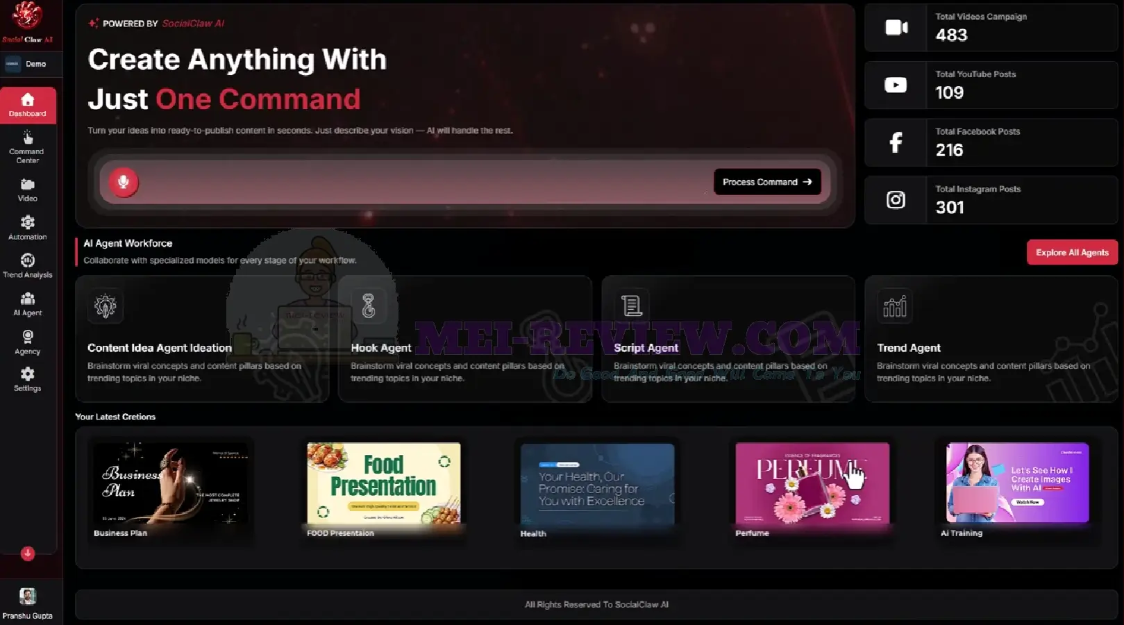 SocialClaw-AI-Demo-2-dashboard