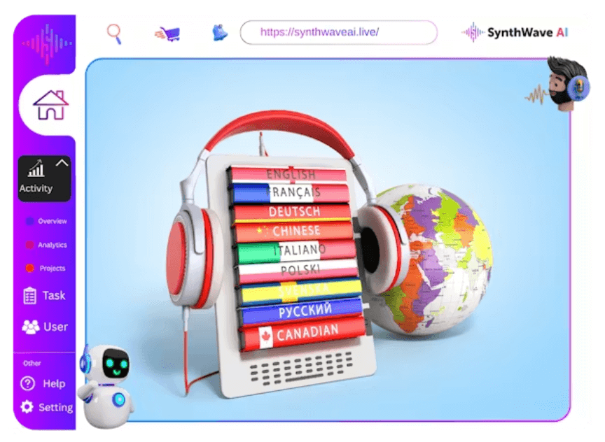 SynthWave-AI-Feature-6-Language