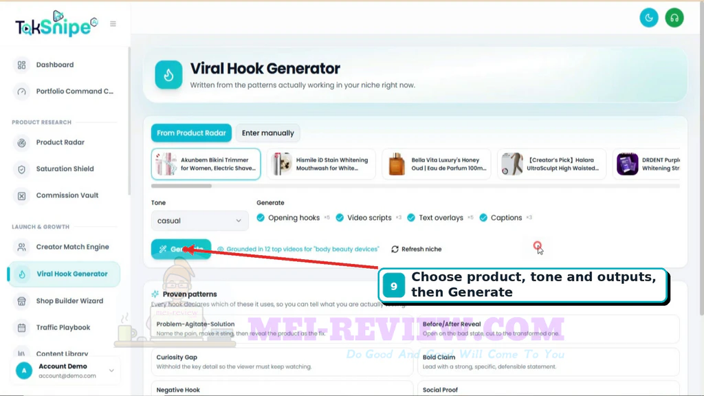 TokSnipe-ai-demo-9-Viral