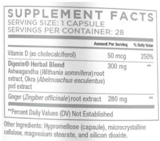 Total Bowel Release supplement fact