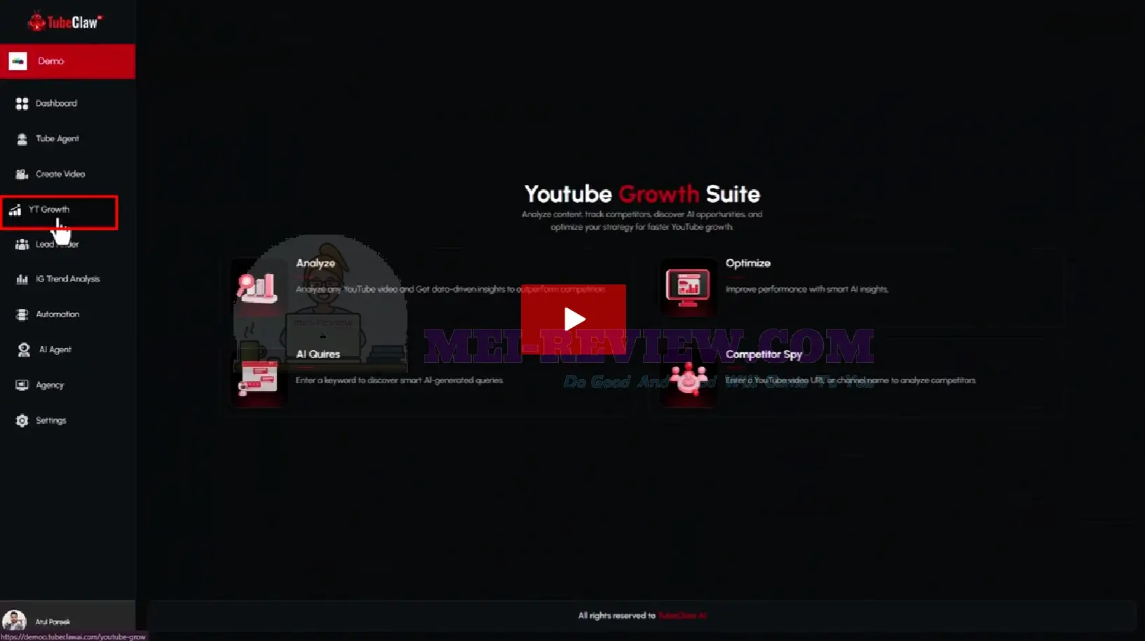 Tube-Claw-AI-Demo-19-YT-Growth