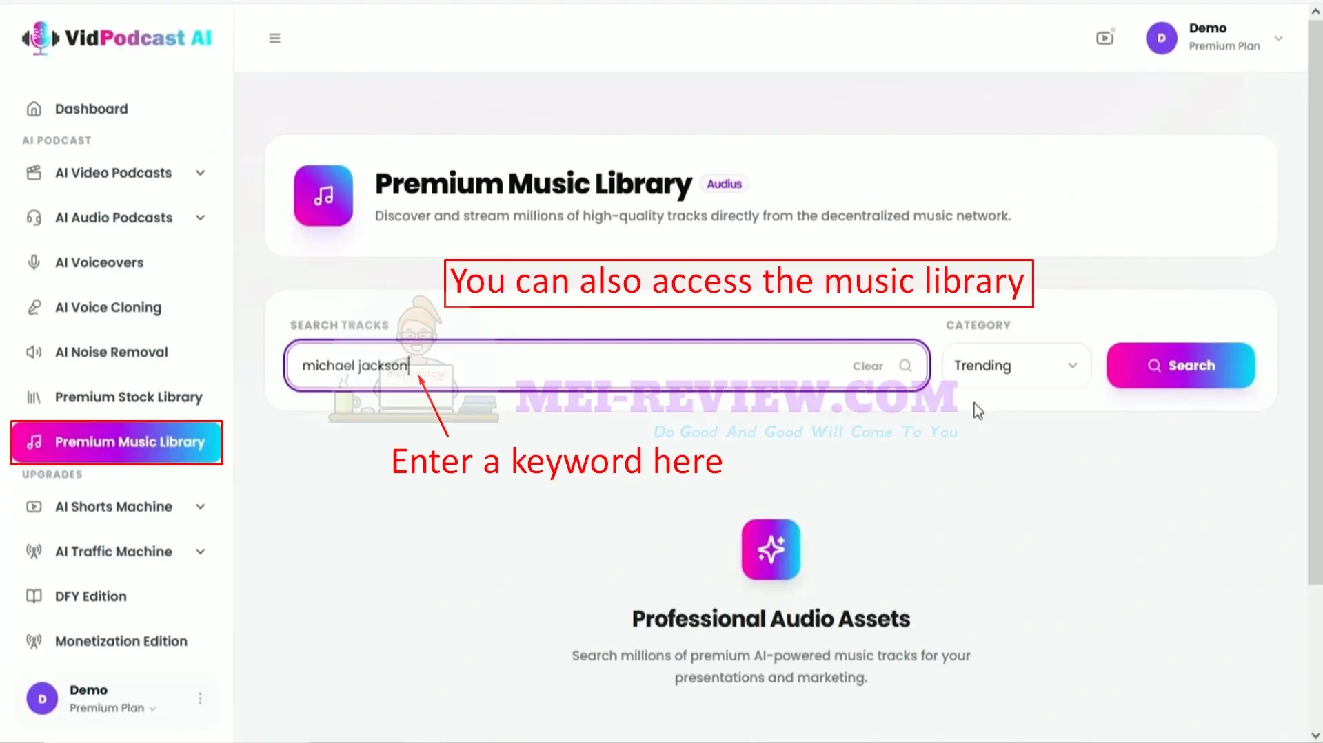 VidPodcast-AI-Demo-26-library