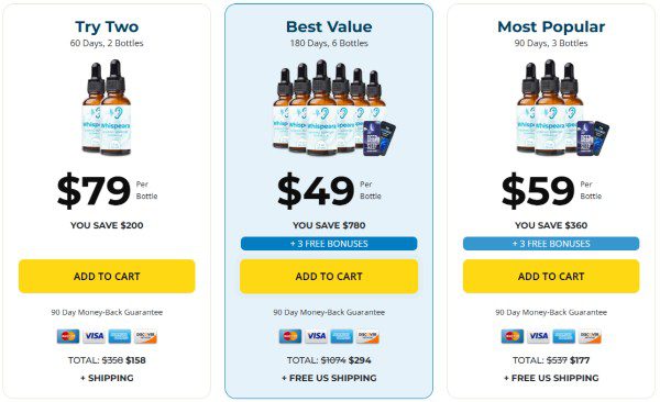 Whispeara prices
