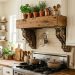 Wood shelf on vent hood 6e47898028