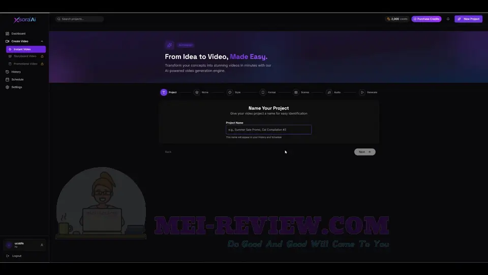 XSora-AI-Demo-1-dashboard