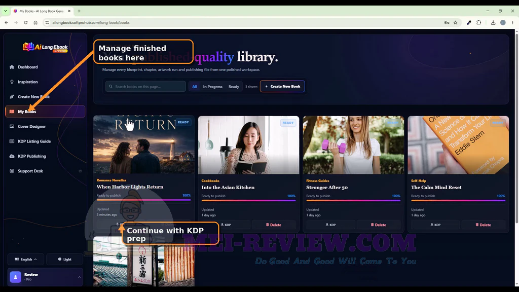 AI-Long-EBook-Creator-demo-10-Manage