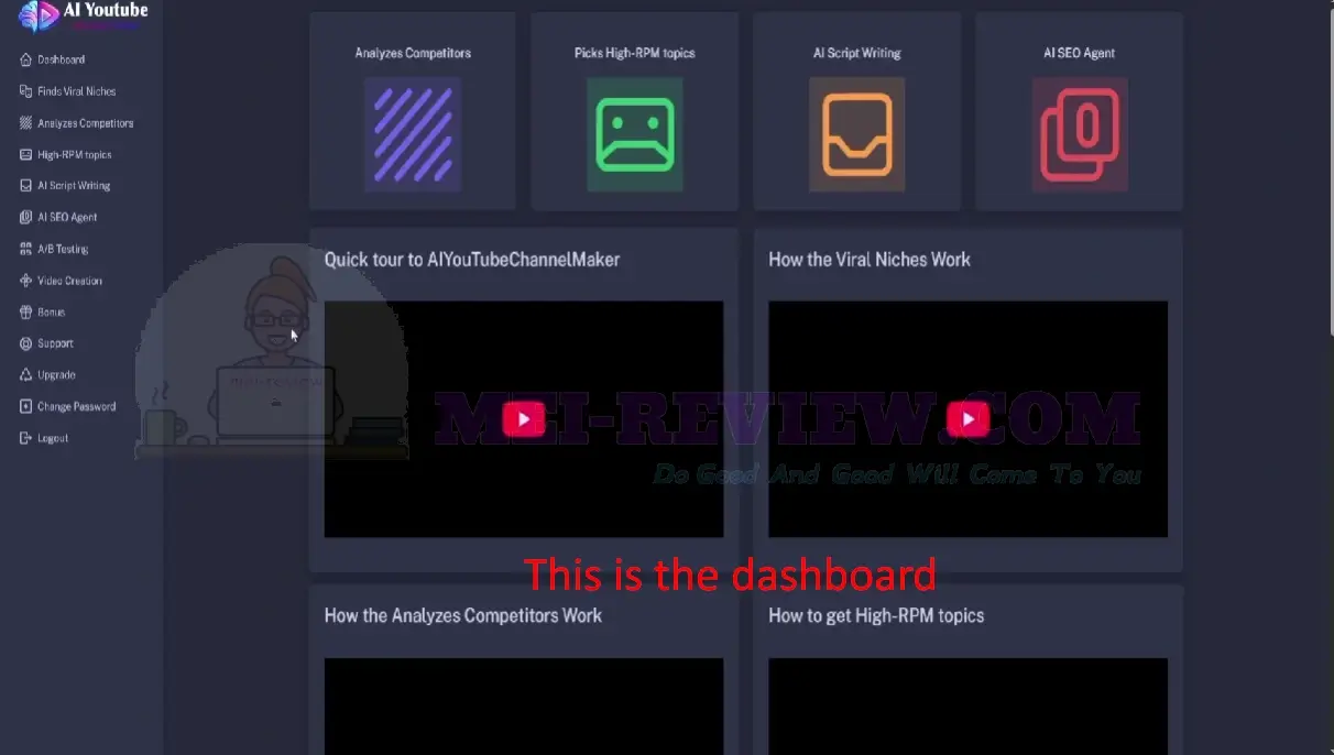 AI-YouTube-Channel-Maker-Demo-2-dashboard