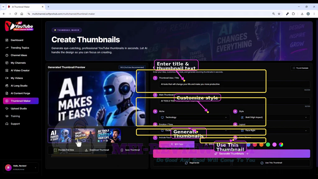 AI-YouTube-Multi-Channel-Builder-demo-13-Create