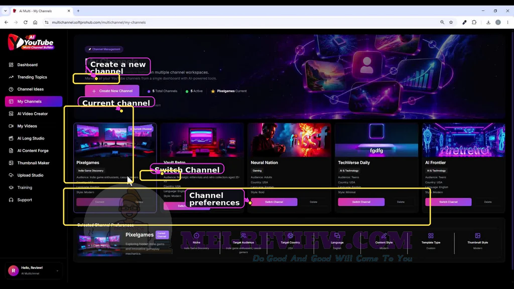 AI-YouTube-Multi-Channel-Builder-demo-5-Manage