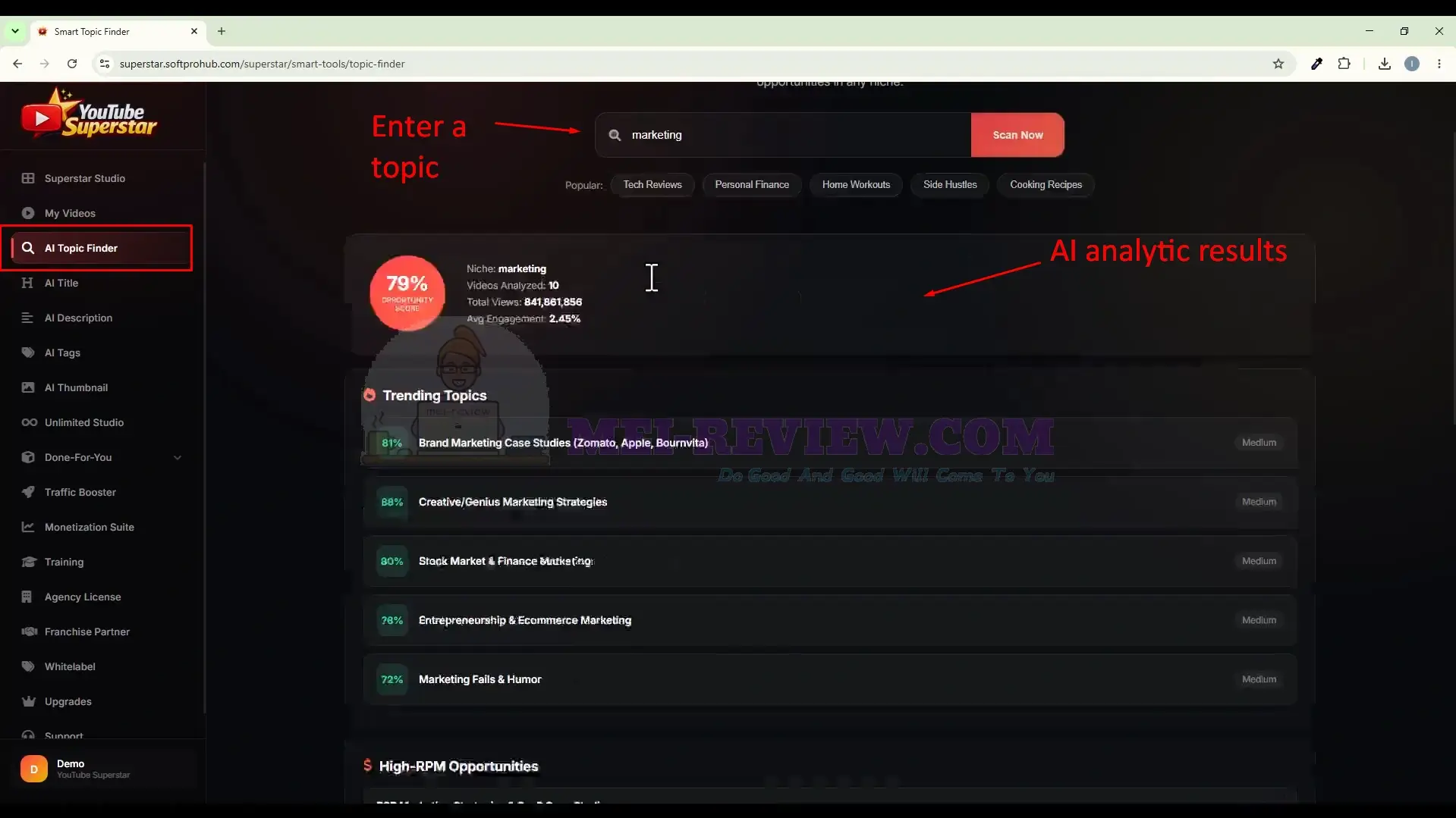 AI-YouTube-SuperStar-Demo-7-topic