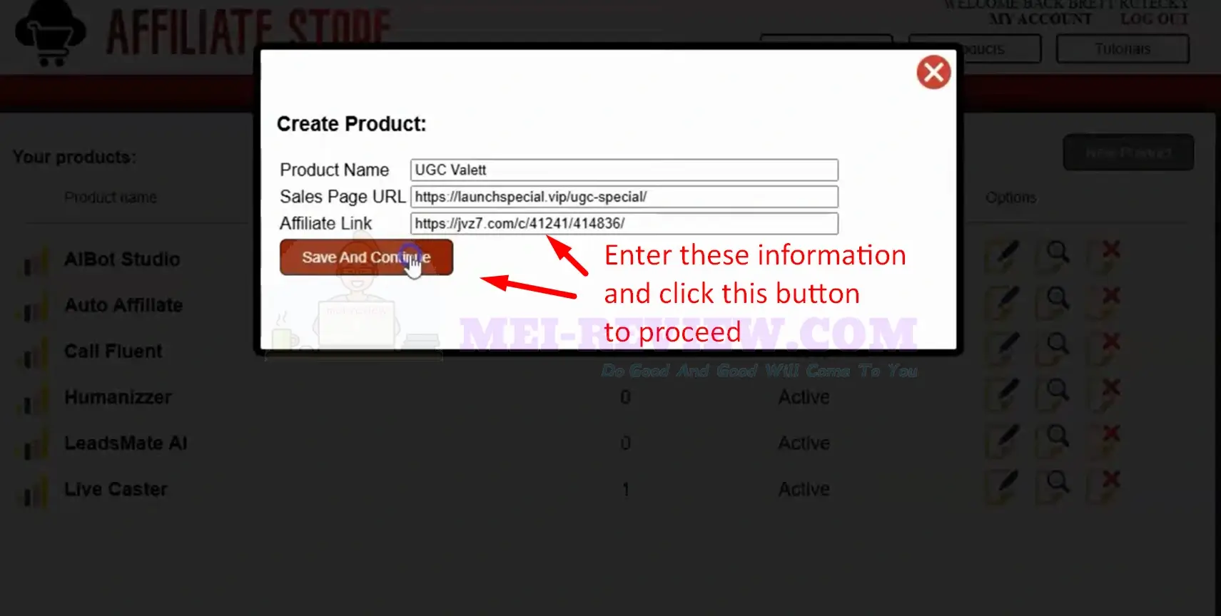 Affiliate-Stores-Demo-2-information