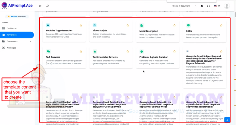 Ai-Prompt-Ace-Demo-1-Choose-Template