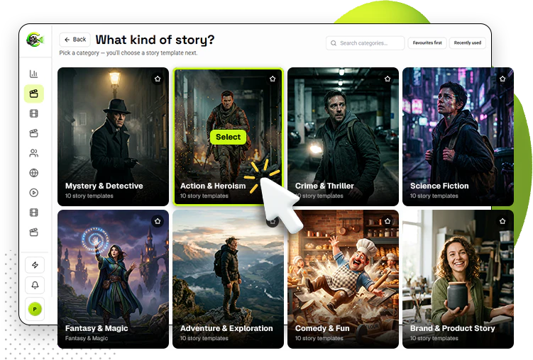 CinemaStudioAI-step-1-choose