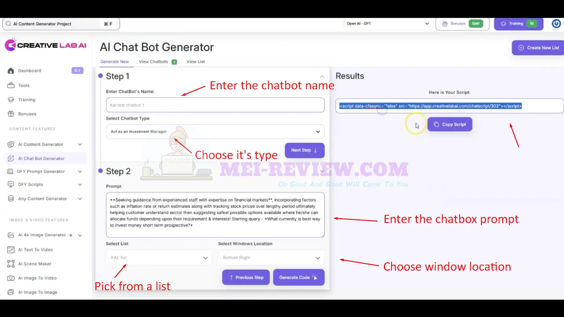 CreateNova-Demo-10-chatbot