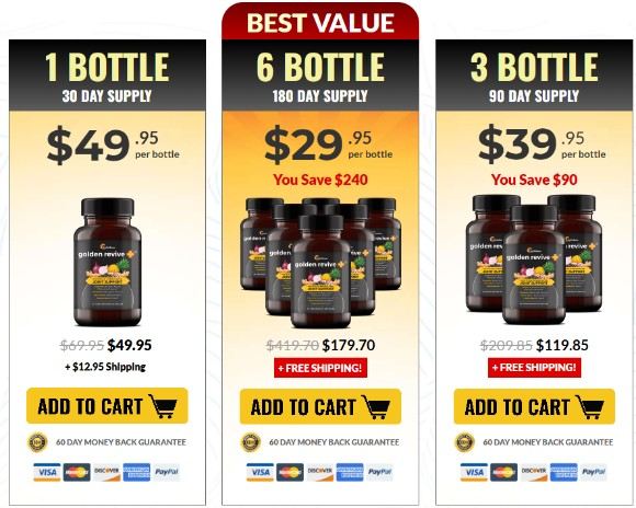 Golden Revive Plus prices