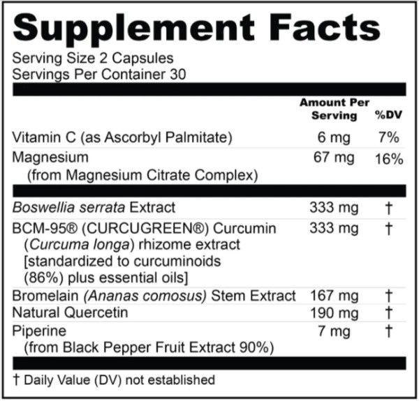 Golden Revive Plus supplement fact